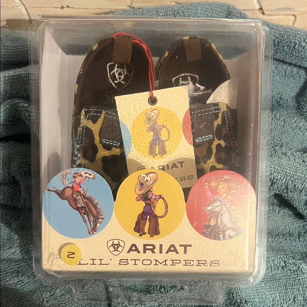 Ariat Lil' Stompers Baby Shoes - Leopard Print